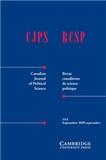 CANADIAN JOURNAL OF POLITICAL SCIENCE-REVUE CANADIENNE DE SC