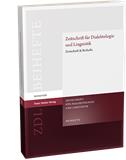 ZEITSCHRIFT FUR DIALEKTOLOGIE UND LINGUISTIK