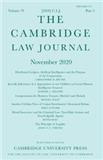 <b>Cambridge Law Journal</b>