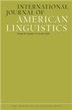 INTERNATIONAL JOURNAL OF AMERICAN LINGUISTICS