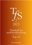 TIDSSKRIFT FOR SAMFUNNSFORSKNING