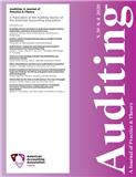 AUDITING-A JOURNAL OF PRACTICE & THEORY