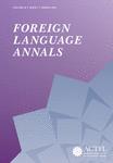 FOREIGN LANGUAGE ANNALS