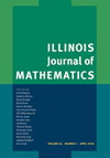 <b>ILLINOIS JOURNAL OF MATHEMATICS</b>