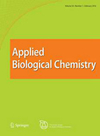 <b>Journal of the Korean Society for Applied Biological Chemist</b>