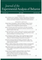JOURNAL OF THE EXPERIMENTAL ANALYSIS OF BEHAVIOR