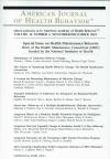 AMERICAN JOURNAL OF HEALTH BEHAVIOR