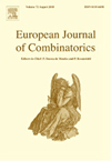 <b>EUROPEAN JOURNAL OF COMBINATORICS</b>