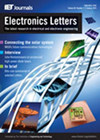 <b>ELECTRONICS LETTERS</b>