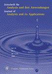 <b>ZEITSCHRIFT FUR ANALYSIS UND IHRE ANWENDUNGEN</b>