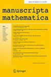 <b>MANUSCRIPTA MATHEMATICA</b>